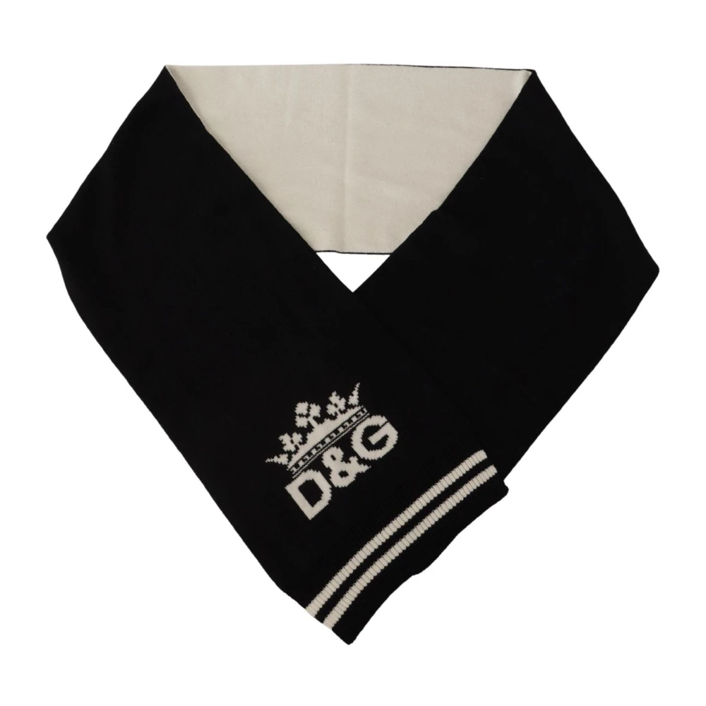 Dolce & Gabbana Men's Black Cashmere Scarf Wrap