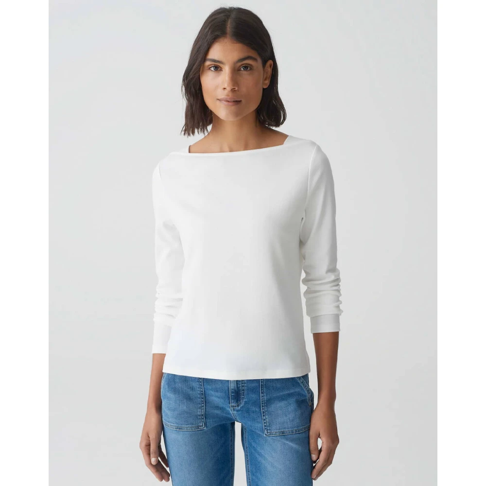 Opus Top met korte mouwen en Subda Beige Dames