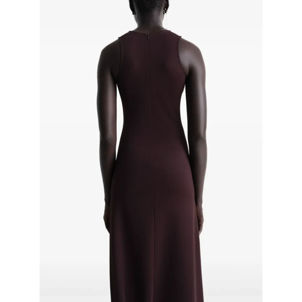 Lemaire Donkere Kersen Twist Hem Jurk Brown Dames