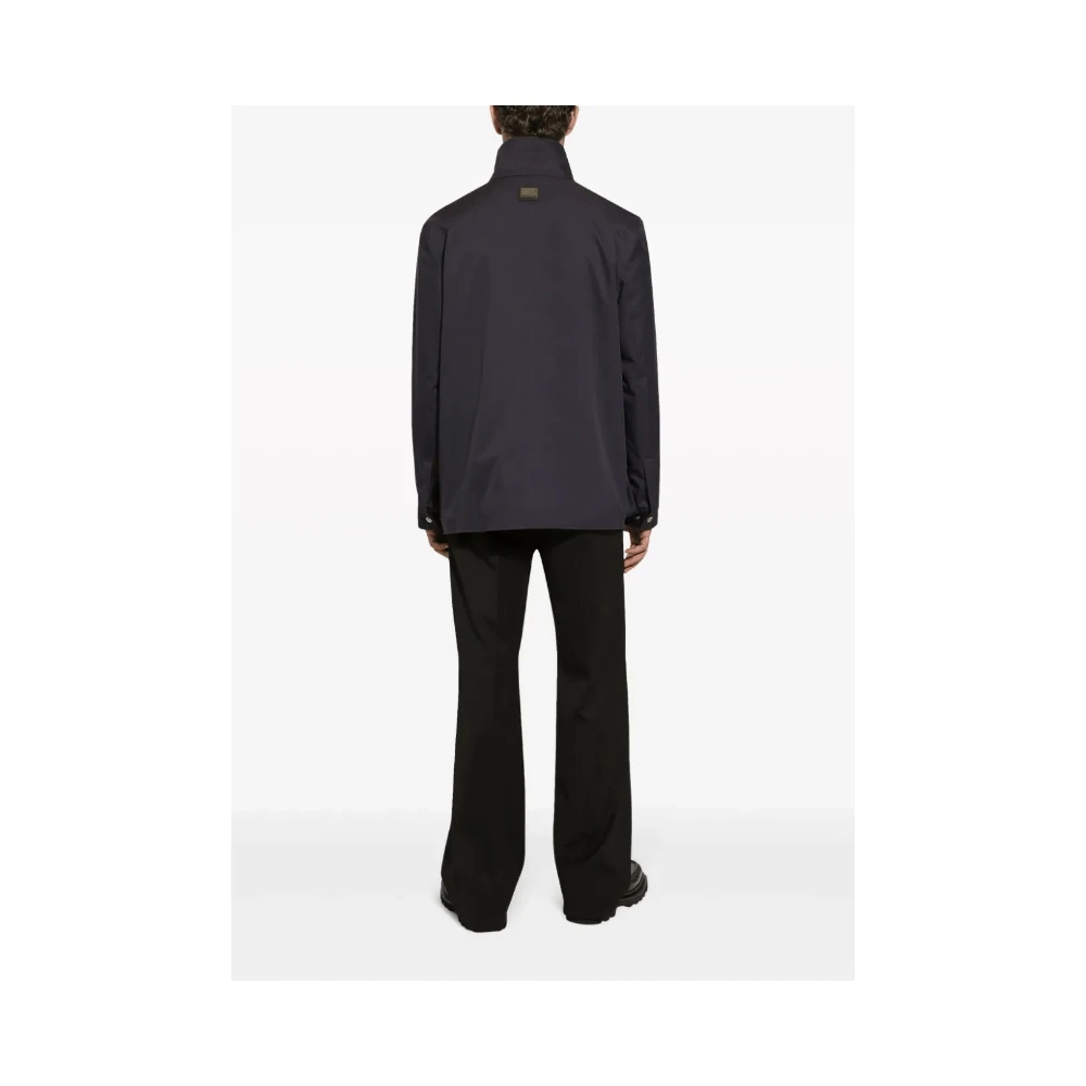 Dolce & Gabbana Midnight Blue Safari Jas Blue Heren