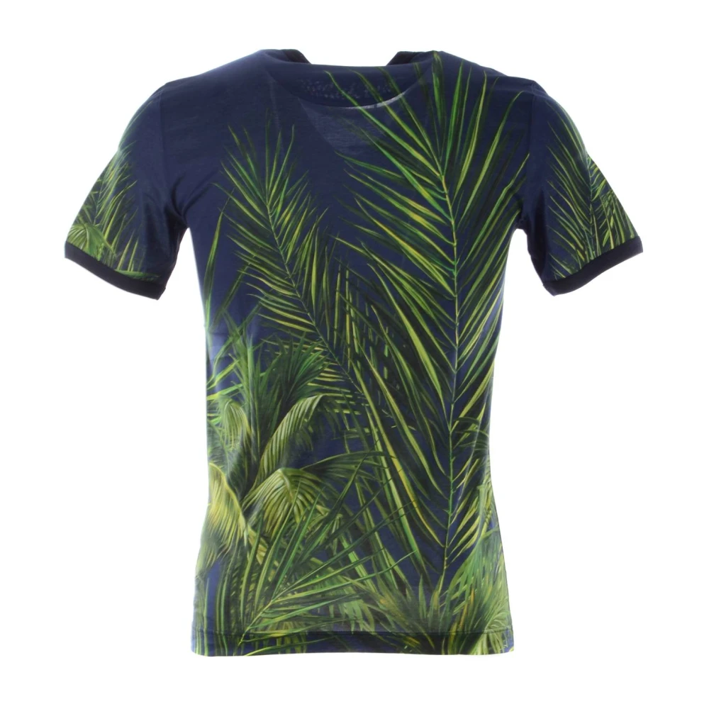 Dolce & Gabbana Heren Palms T-shirt Blue Heren