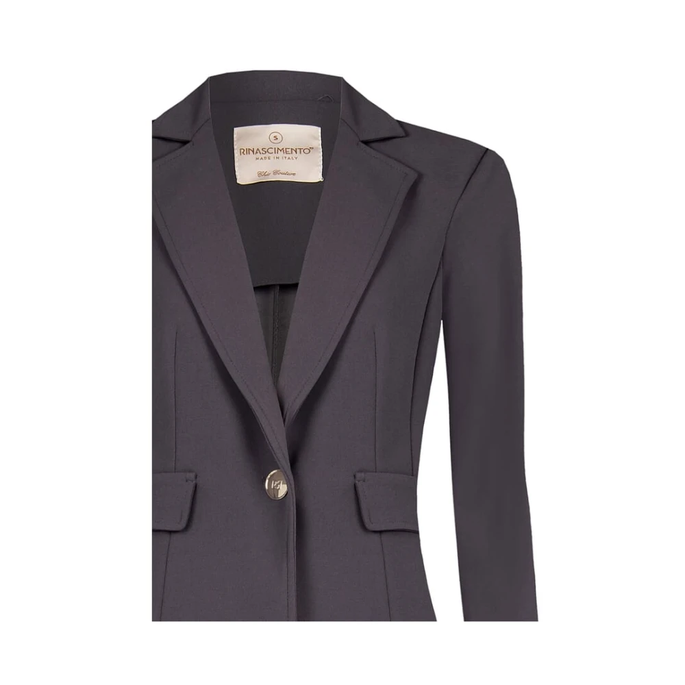 RINASCIMENTO Aansluitend Blazer Jas Herfst Winter 2024 25 Brown Dames
