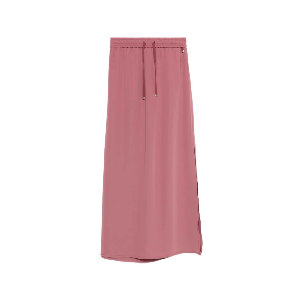 Herno Women's Pink Drawstring Maxi Skirt - Maxi Skirts - L - Skirts