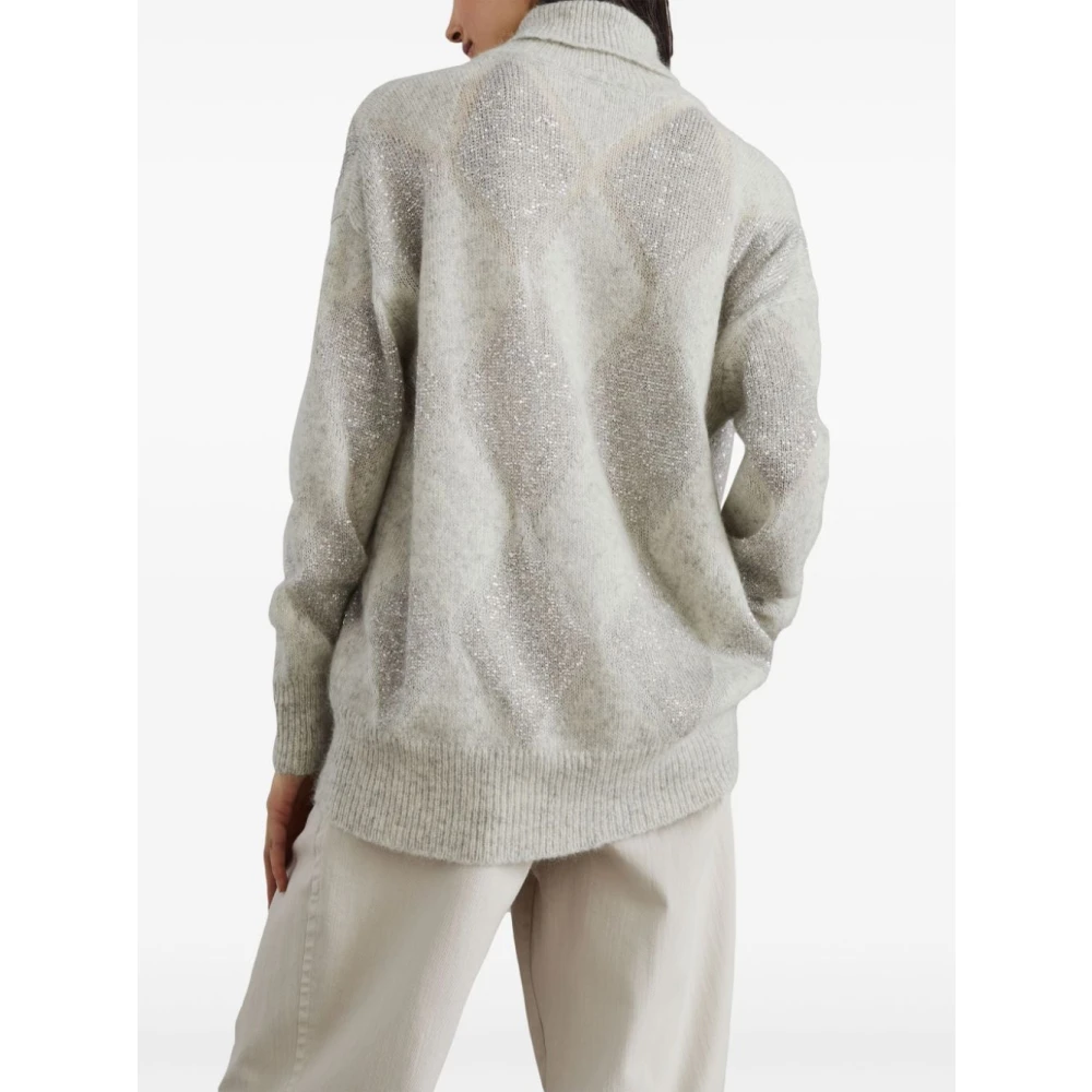 BRUNELLO CUCINELLI Luxe Sweaters Collectie Gray Dames