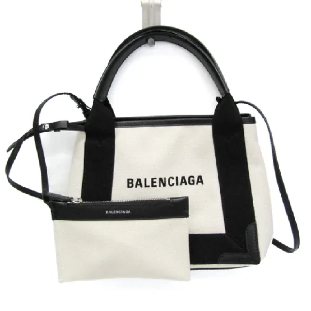 Balenciaga Vintage Pre-owned Canvas handbags Black Dames