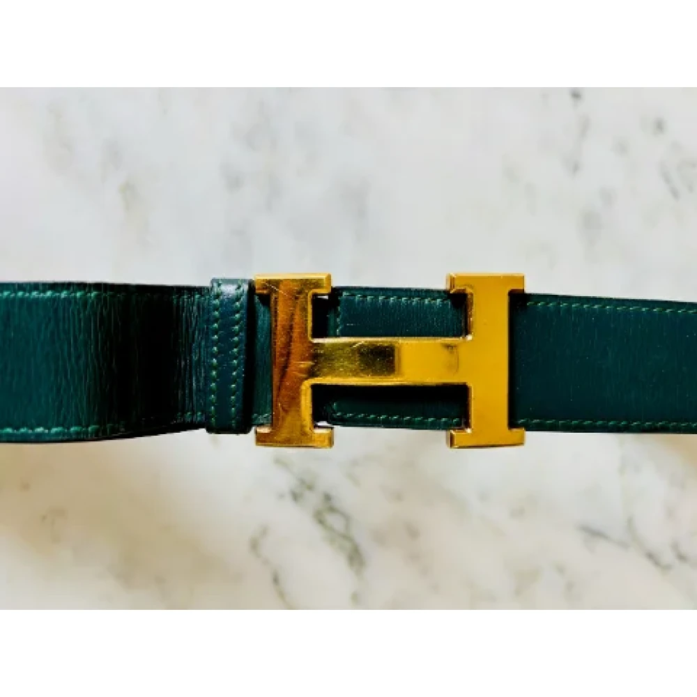 Hermès Vintage Pre-owned Leather belts Green Dames