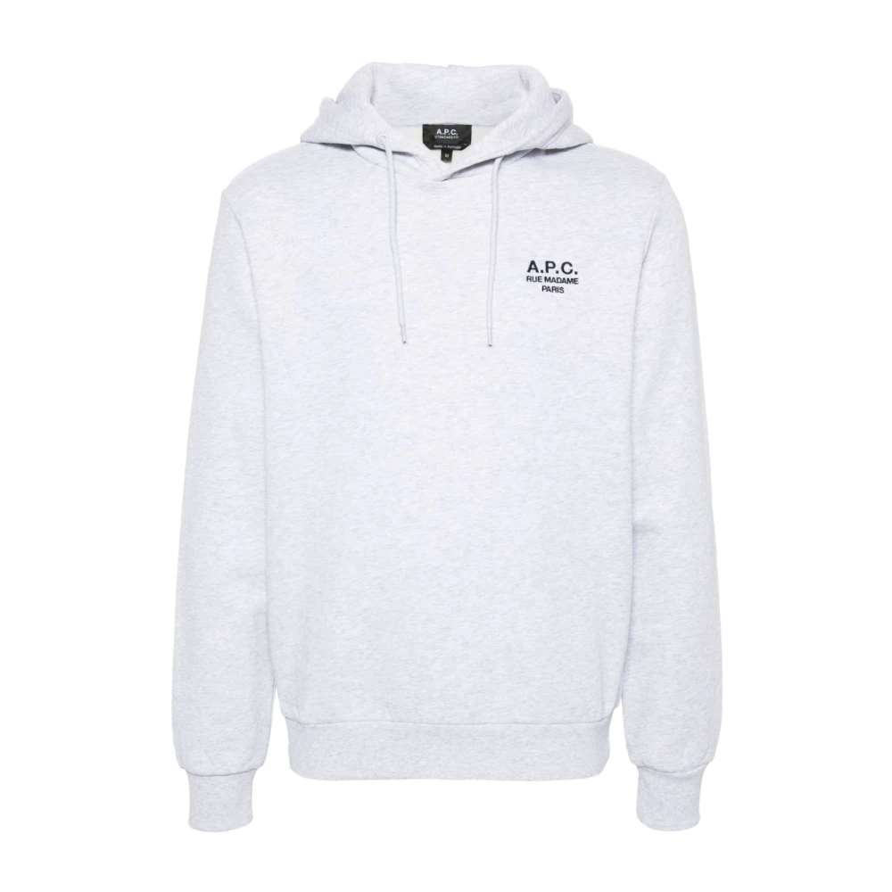 A.p.c. Grijze Sweatshirt Stijlvol Comfortabel Casual Uitstapjes White Heren