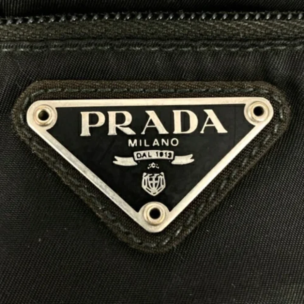 Prada Vintage Pre-owned Nylon prada-bags Black Heren