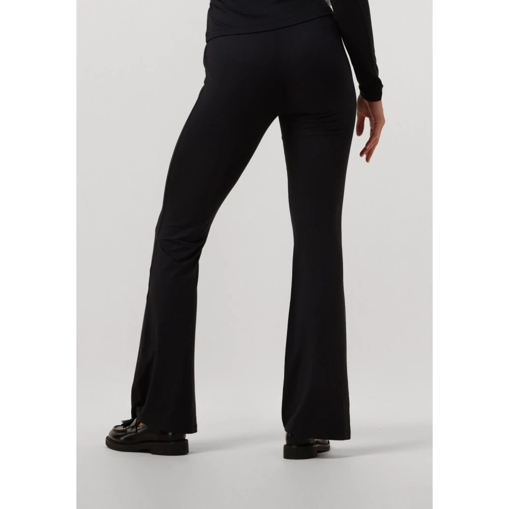 Notre-v Dames Broeken Nv Celeste Flared Pants Black Dames