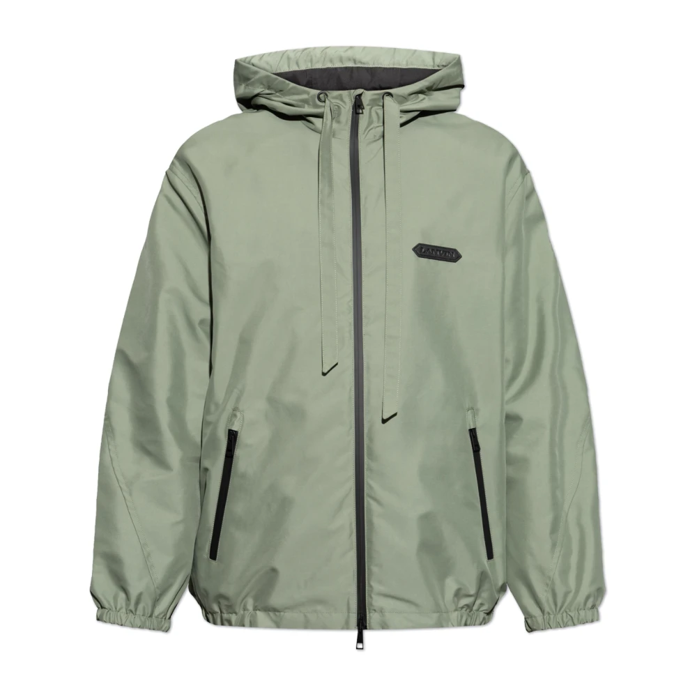 Lanvin Jas met logo Green Heren
