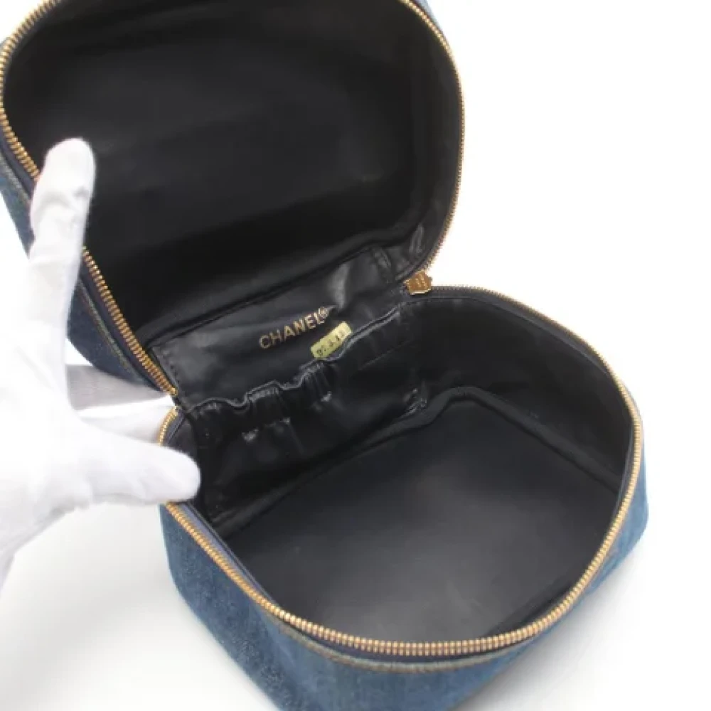 Chanel Vintage Pre-owned Denim chanel-bags Blue Dames