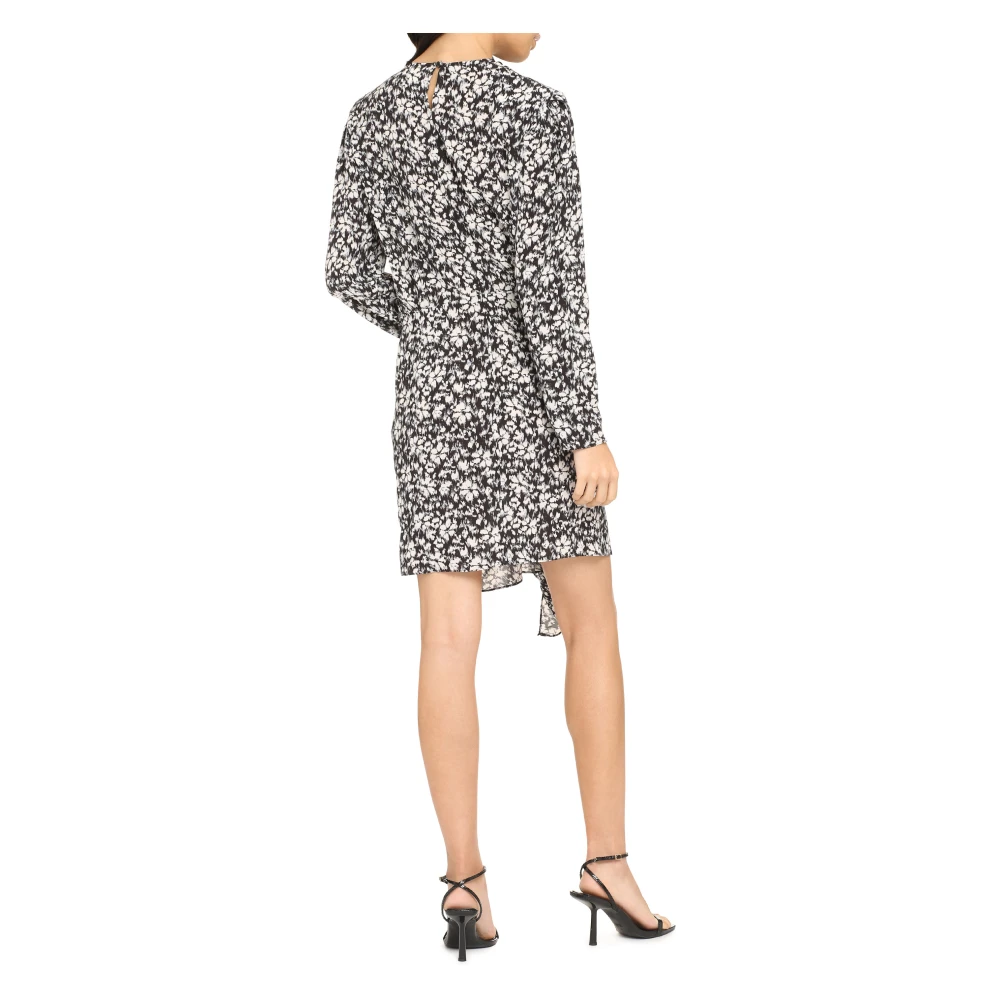 Isabel Marant Étoile Gedrukte Viscose Jurk met Decoratieve Details Multicolor Dames