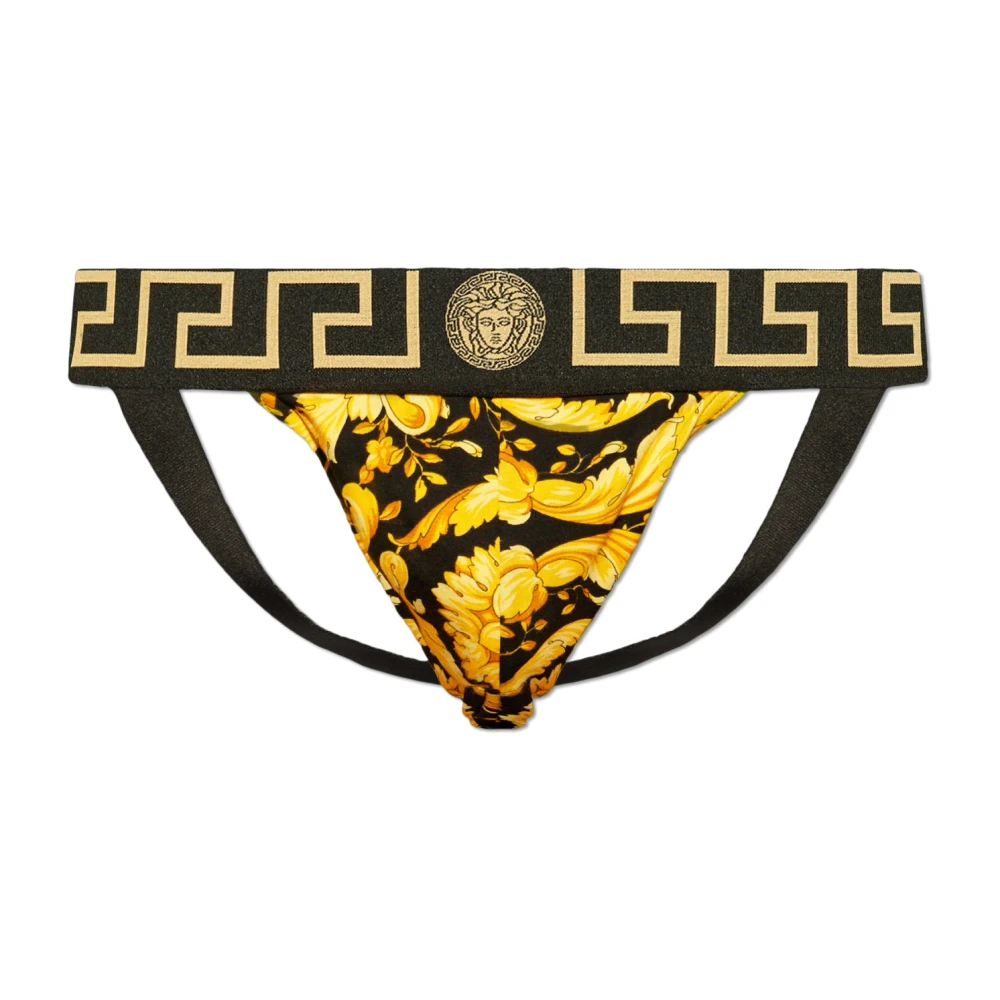 Versace Barocco Gele Jockstrap Lente-Zomer 2025 Yellow Heren