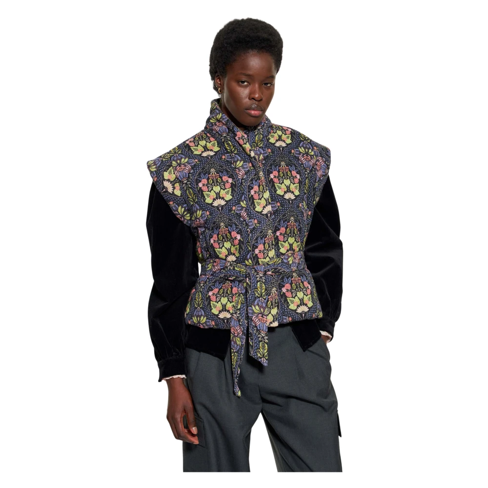 Antik batik Eros print gilet Multicolor Dames