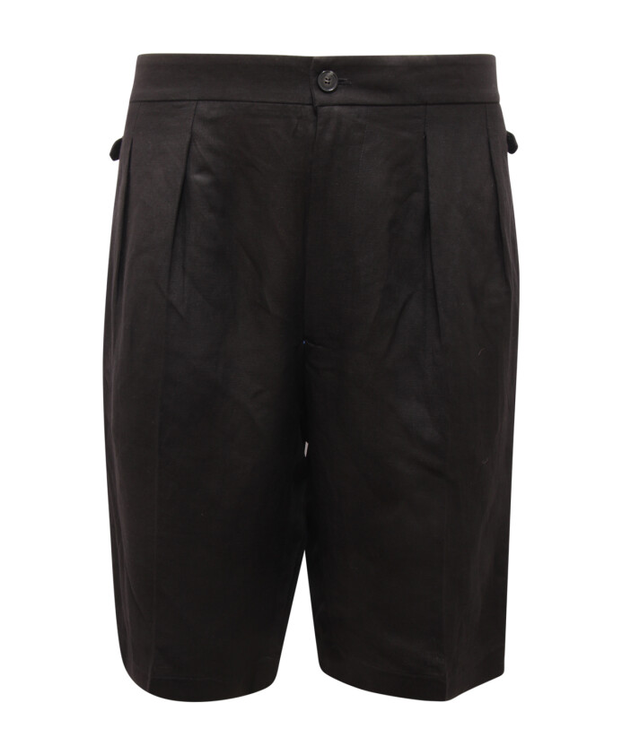 linnen-bermuda-shorts-zwart
