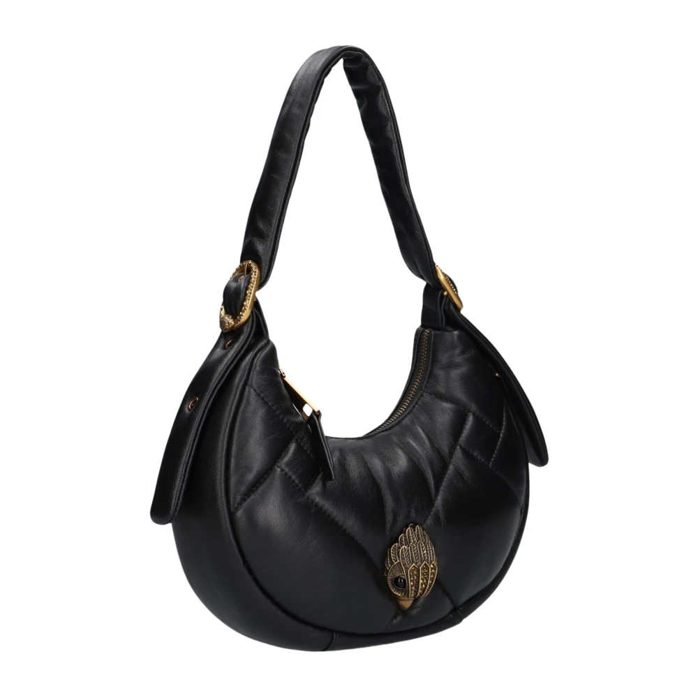 Kurt Geiger Zwarte Puffy Schoudertas Kensington Black Dames