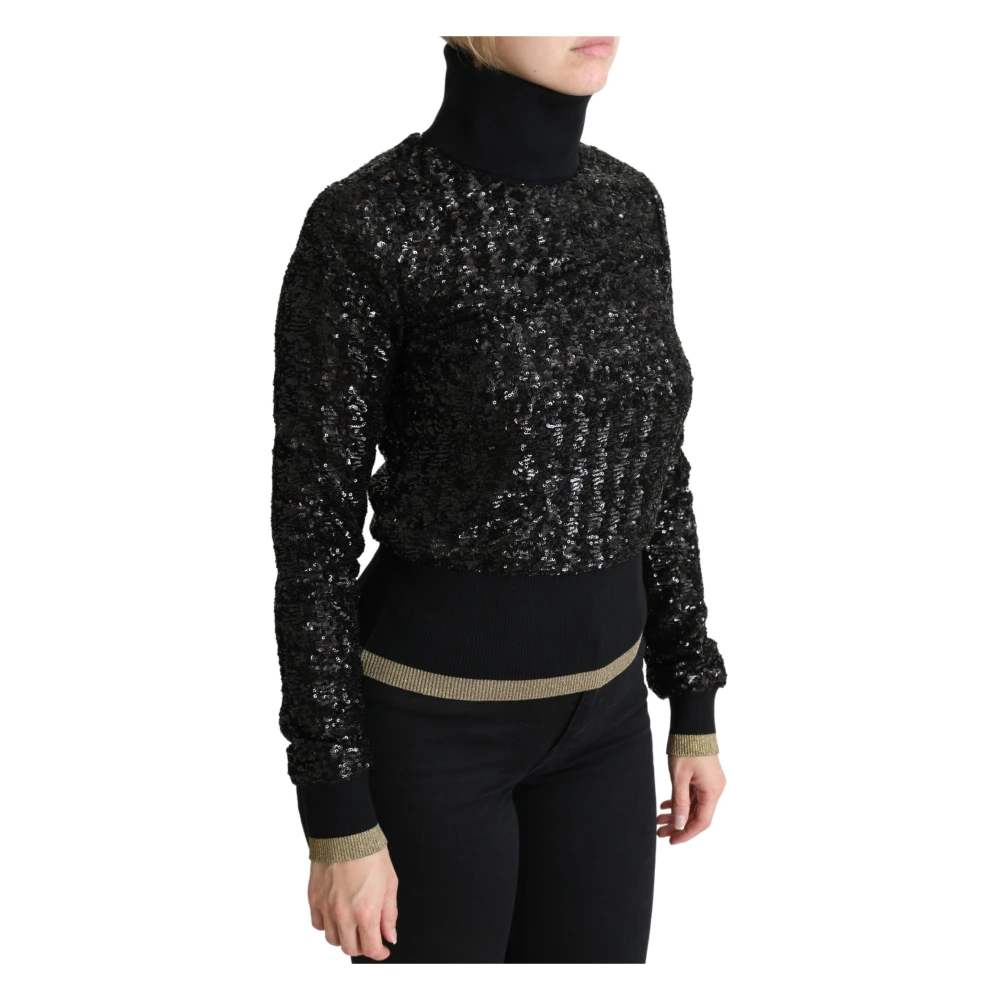 Dolce & Gabbana Turtle Neck Long Sleeve Pullover - Female - Turtlenecks - Black - Xs - Knitwear - Image 2