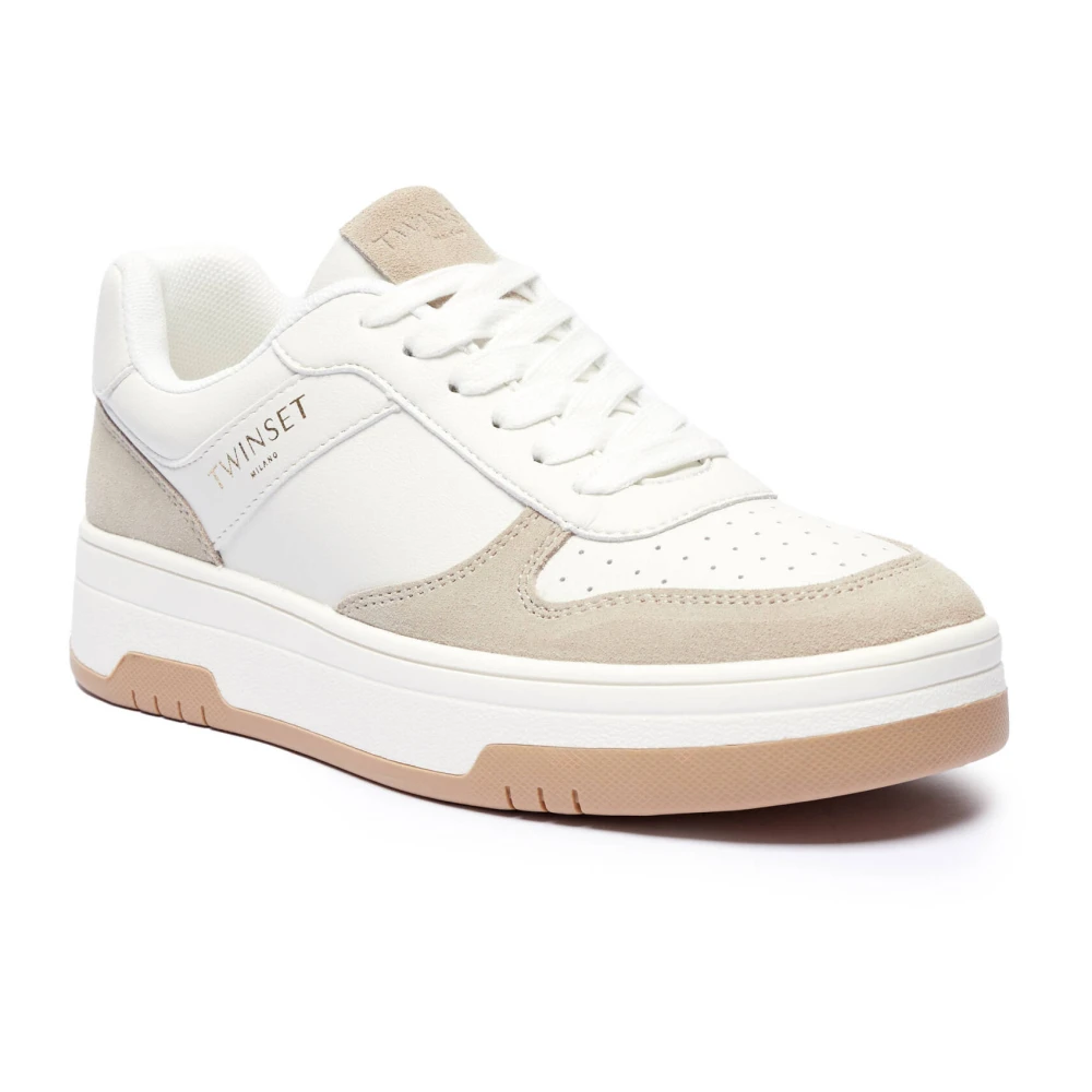 Twinset Höga sulor sneakers White, Dam