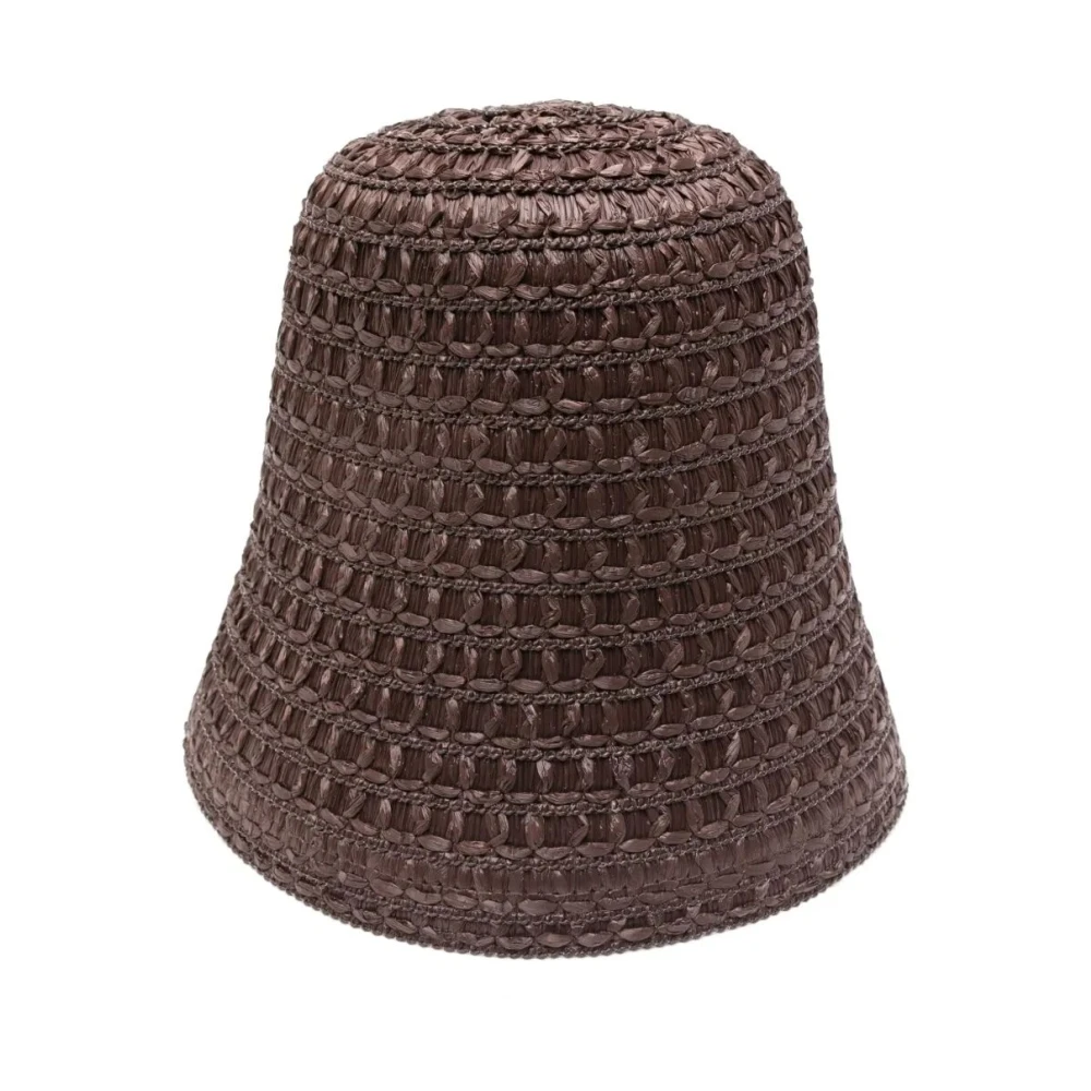 Max Mara Rafia hoed voor stijlvolle zomerlook Brown Dames