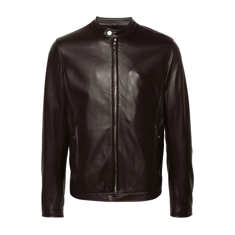 Tagliatore Leather Jackets Brown Heren