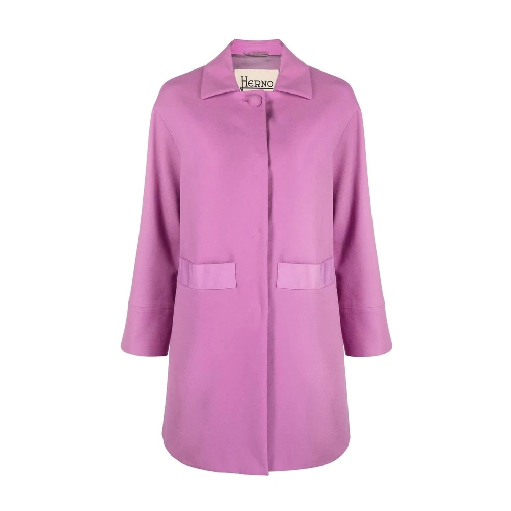 Herno Mujer Morado Abrigos, Púrpura, Talla: M