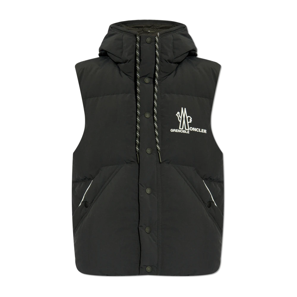Moncler Men's Black Waistcoats, 2XL, Down Vest
