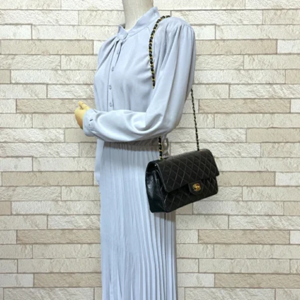 Chanel Vintage Pre-owned Suede chanel-bags Black Dames