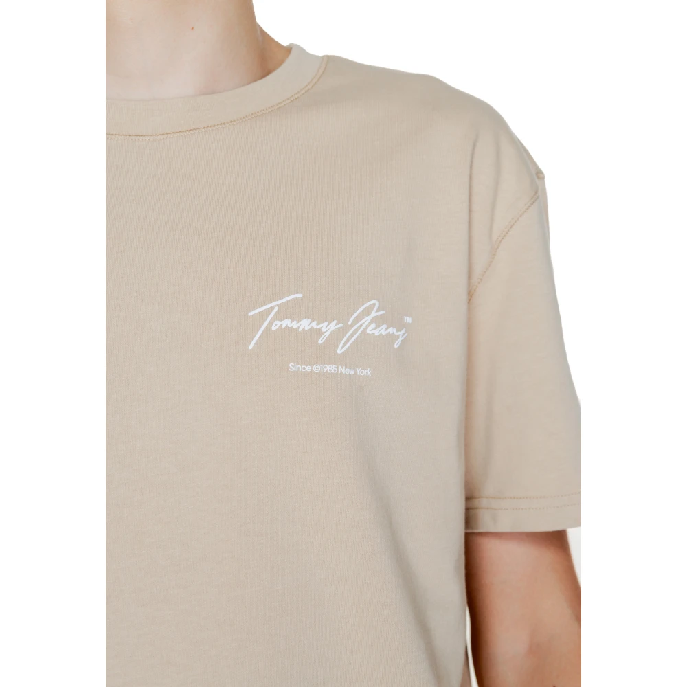 Tommy Jeans Vintage DNA Heren T-shirt Beige Heren