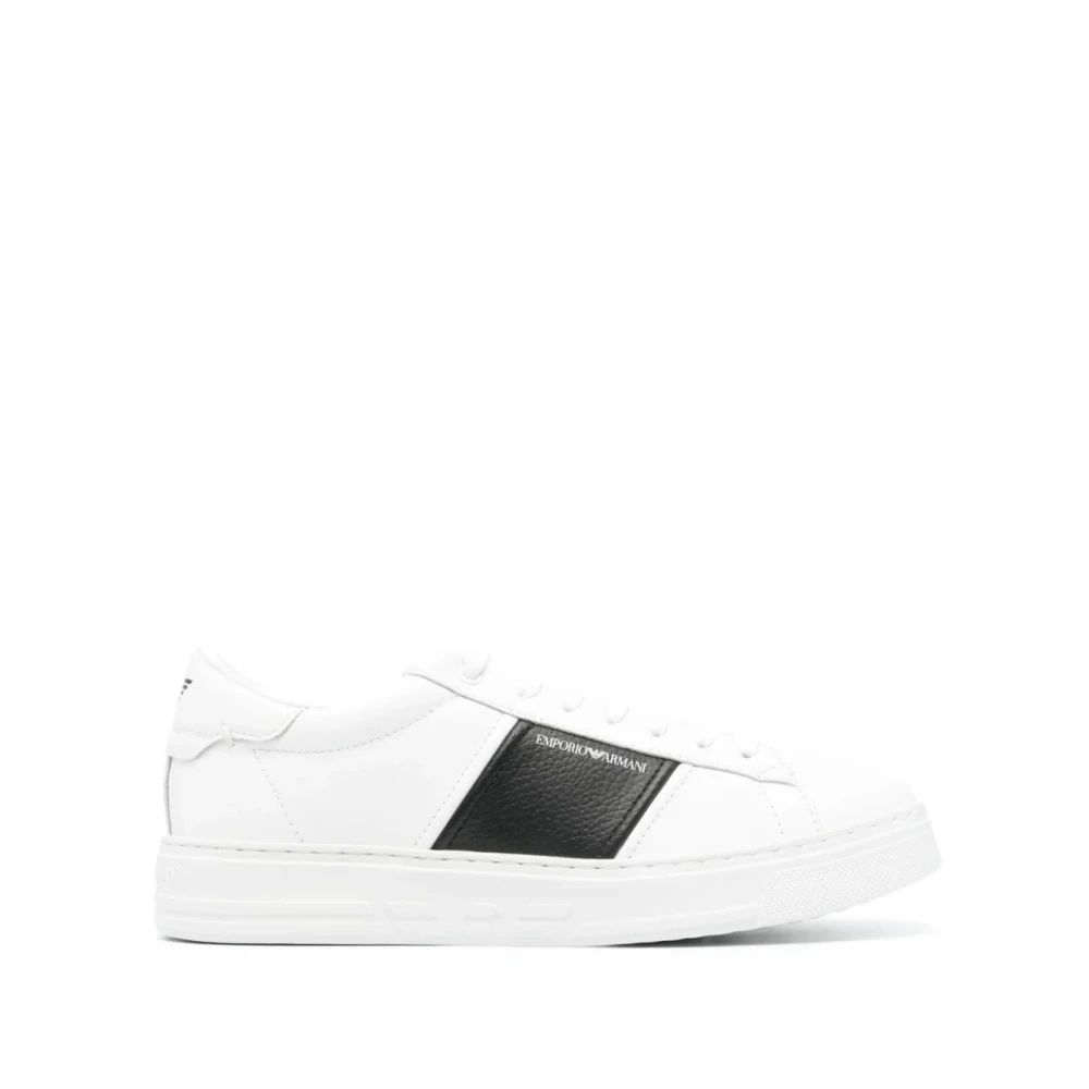 Emporio Armani Herr Vit Skor 43 Eu, A Sneakers