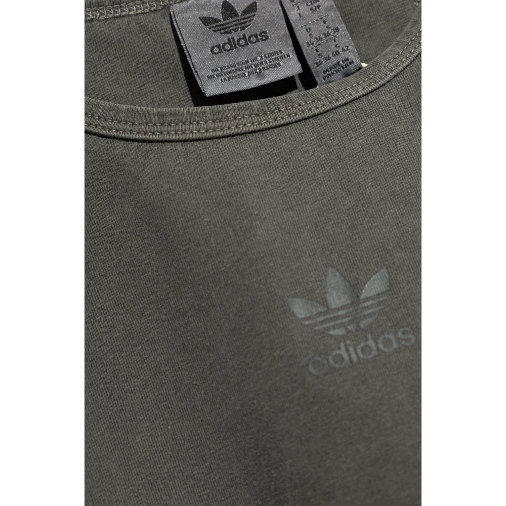 adidas Originals Top met logo Gray Dames