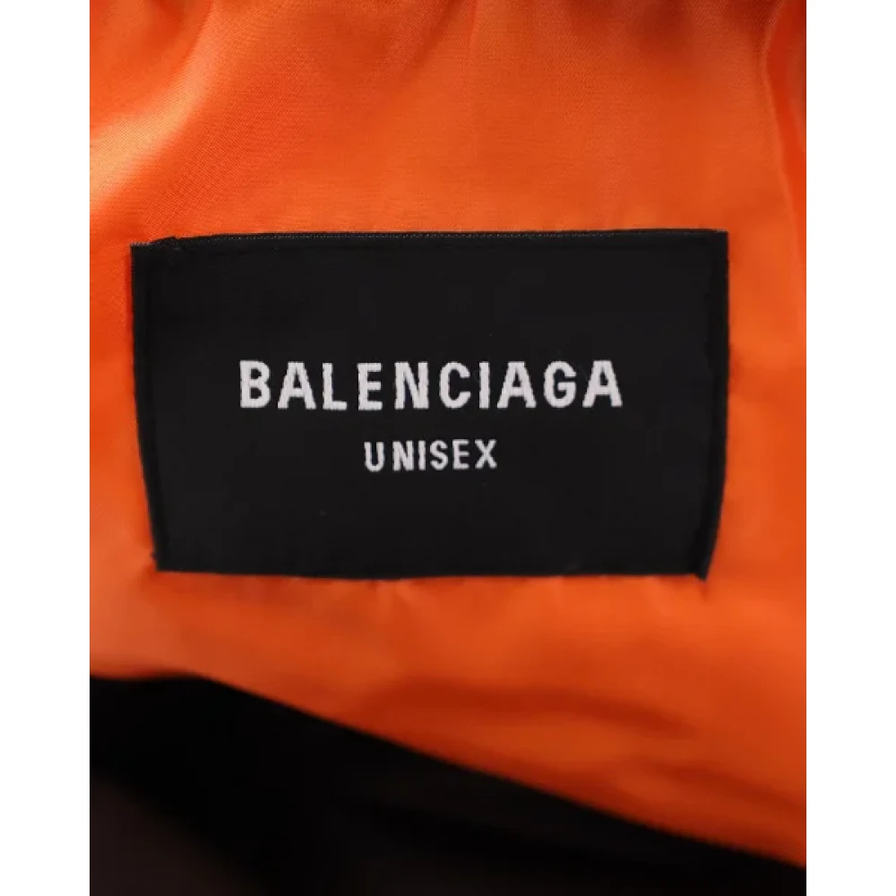Balenciaga Vintage Pre-owned Polyester outerwear Brown Dames