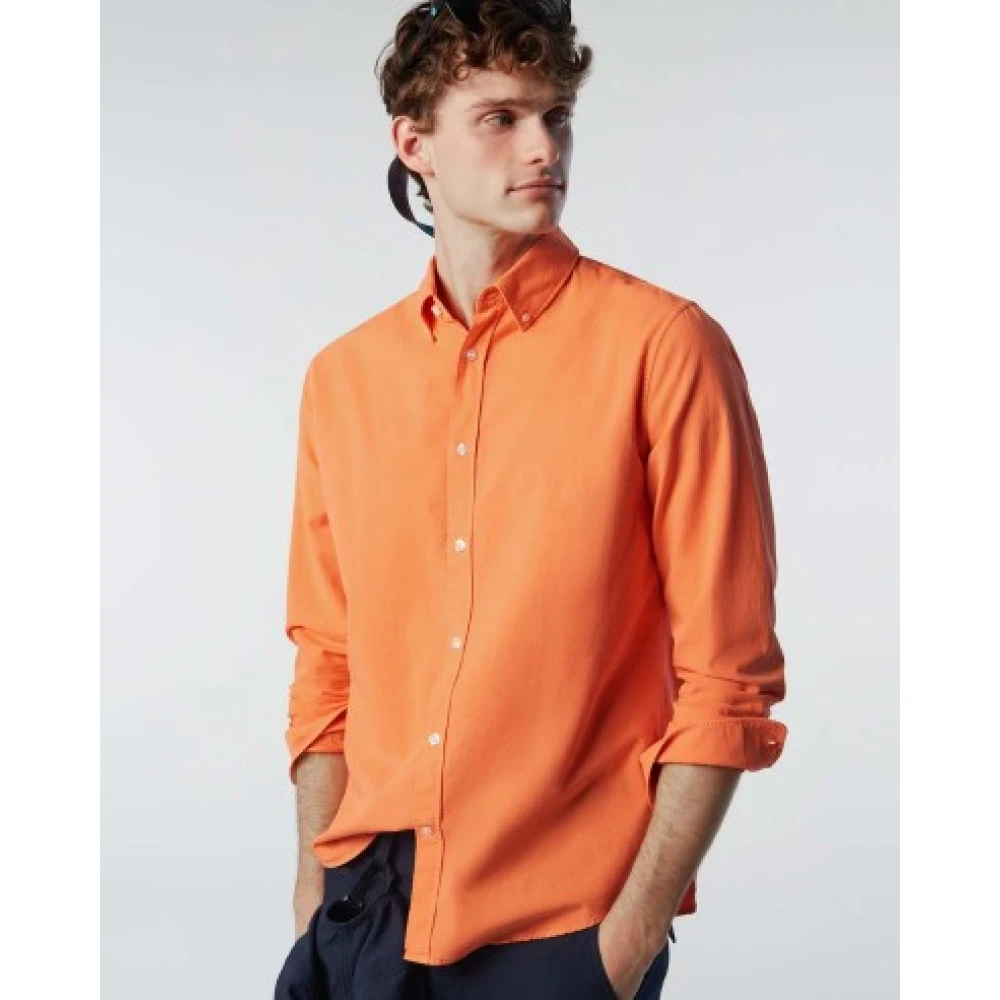 North Sails Stijlvol Overhemd Orange Heren