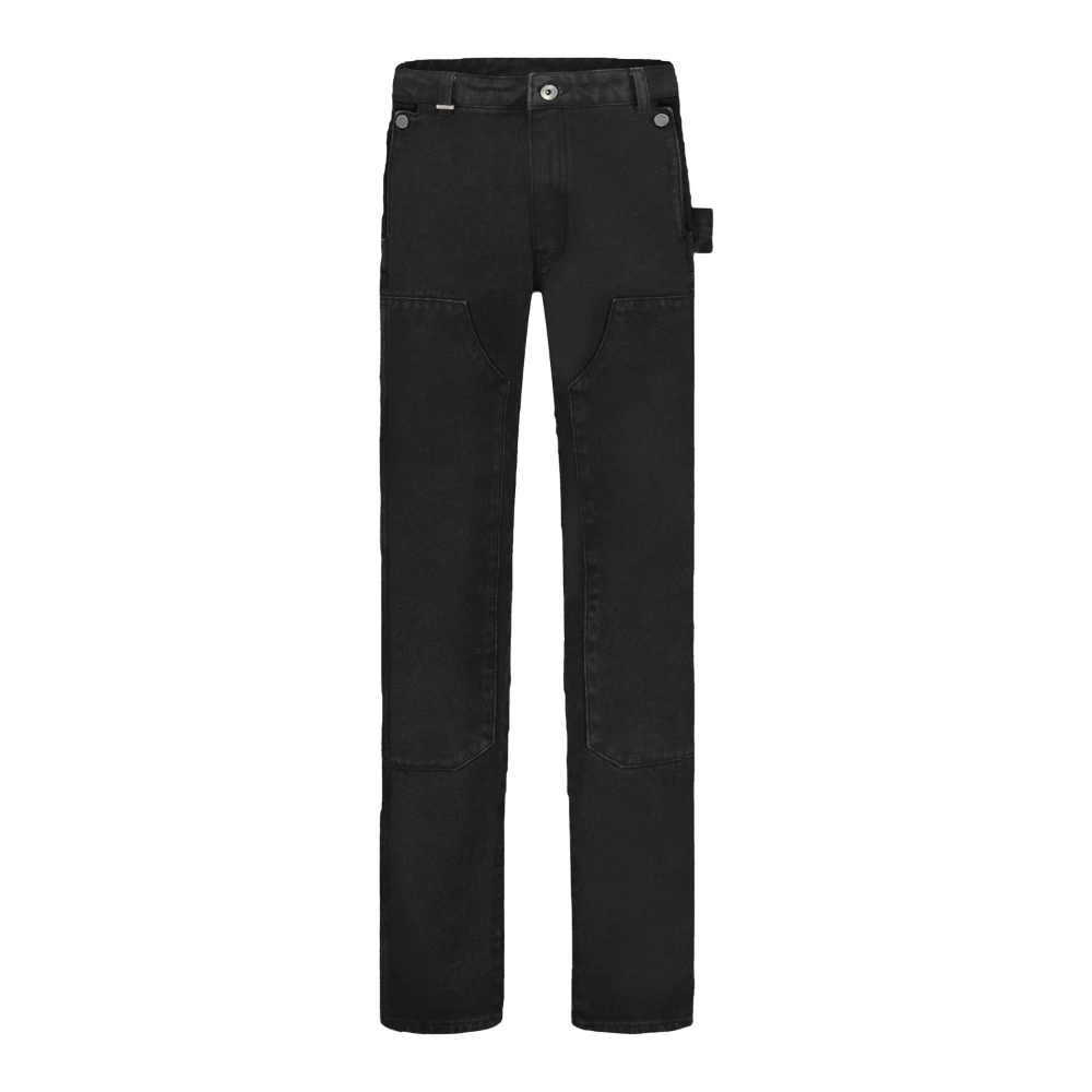 Flâneur Straight Carpenter Jeans Black, Herr