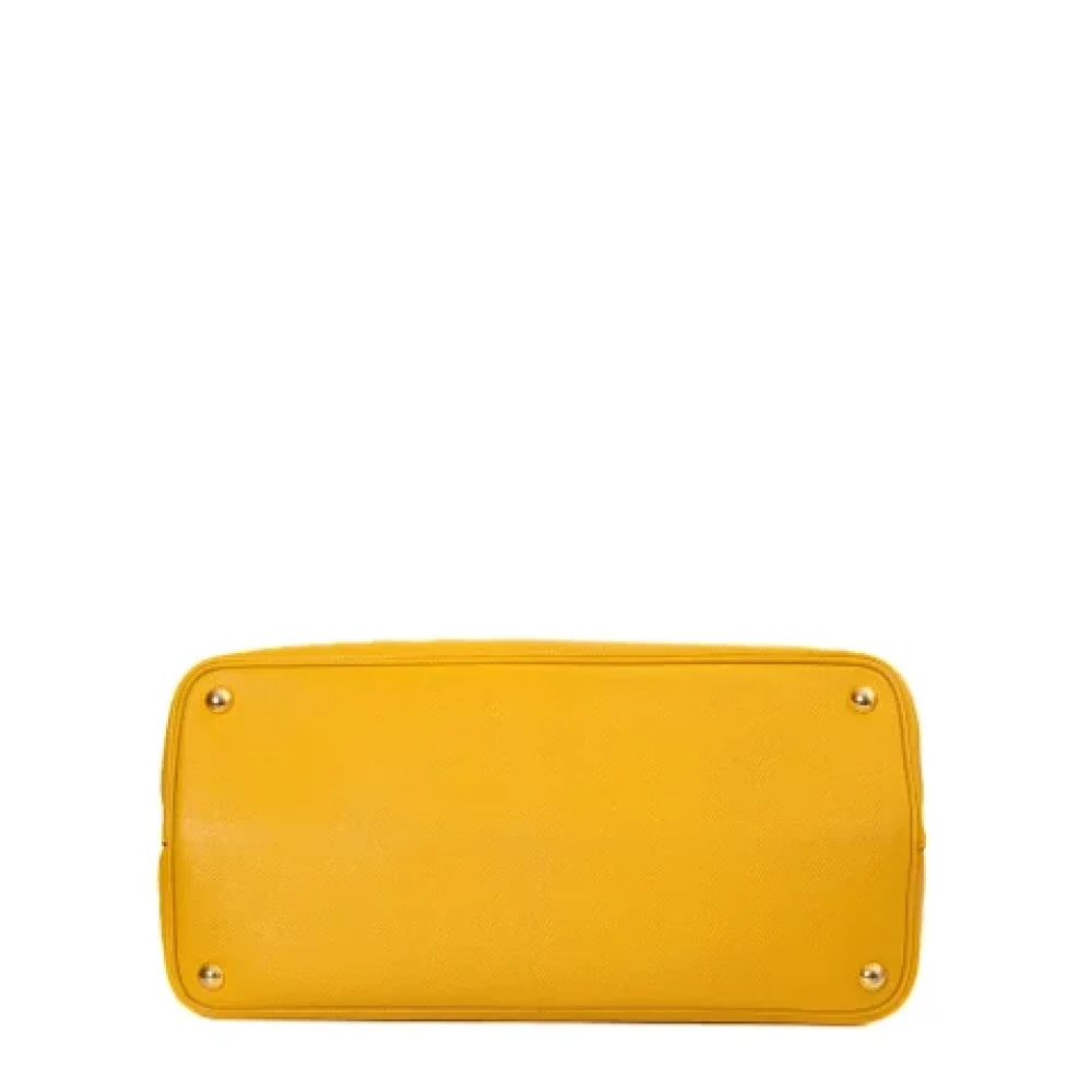Prada Vintage Pre-owned Leather prada-bags Yellow Dames