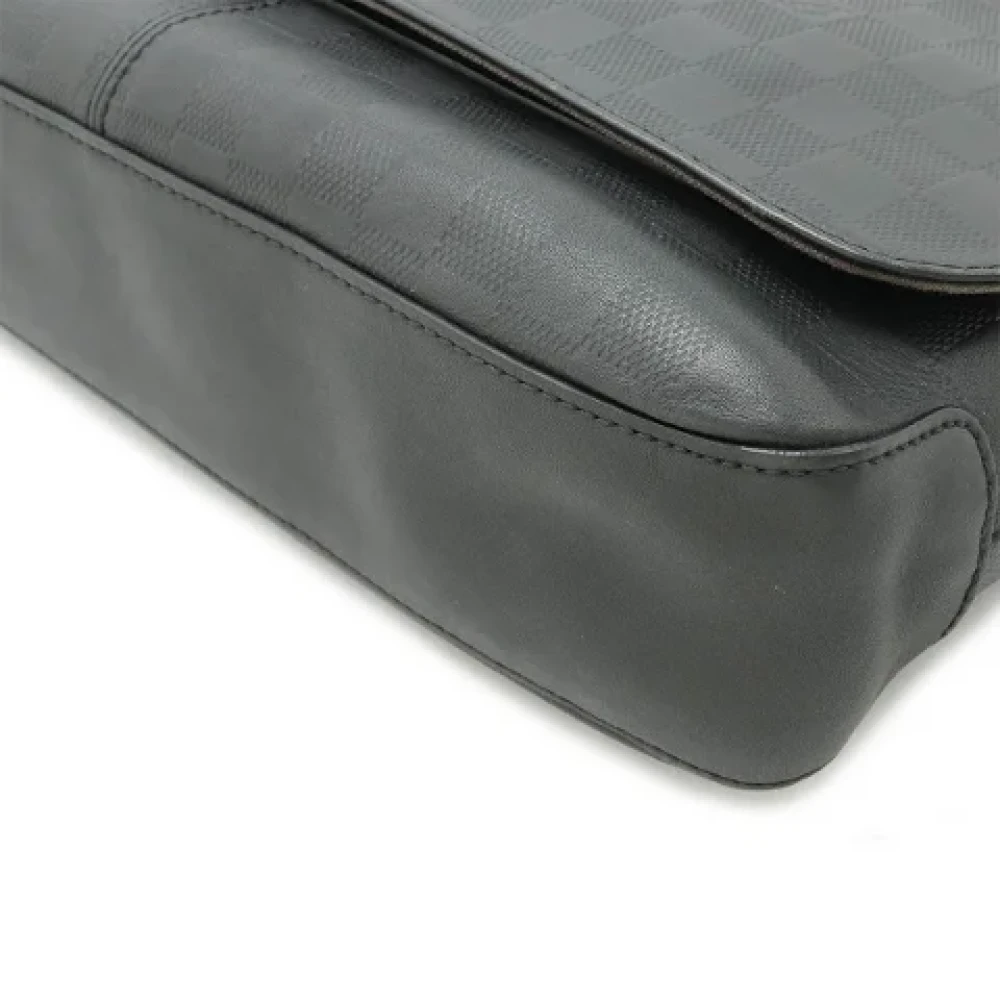 Louis Vuitton Vintage Pre-owned Leather shoulder-bags Black Heren
