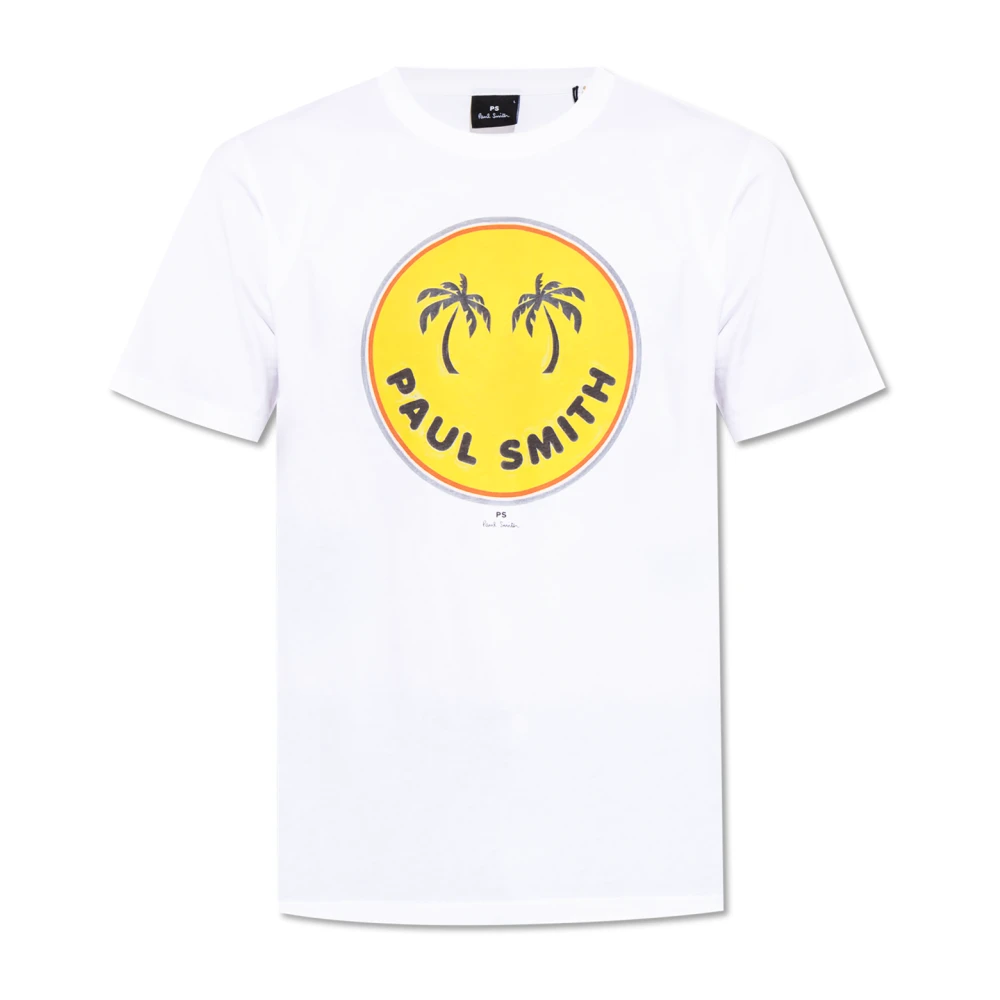 PS By Paul Smith T-shirt med tryck White, Herr