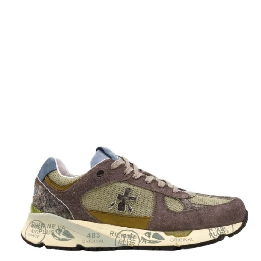 Premiata Men's Gray Grey Trainers With Cotton Laces - Sneakers - 8 Uk - Shoes