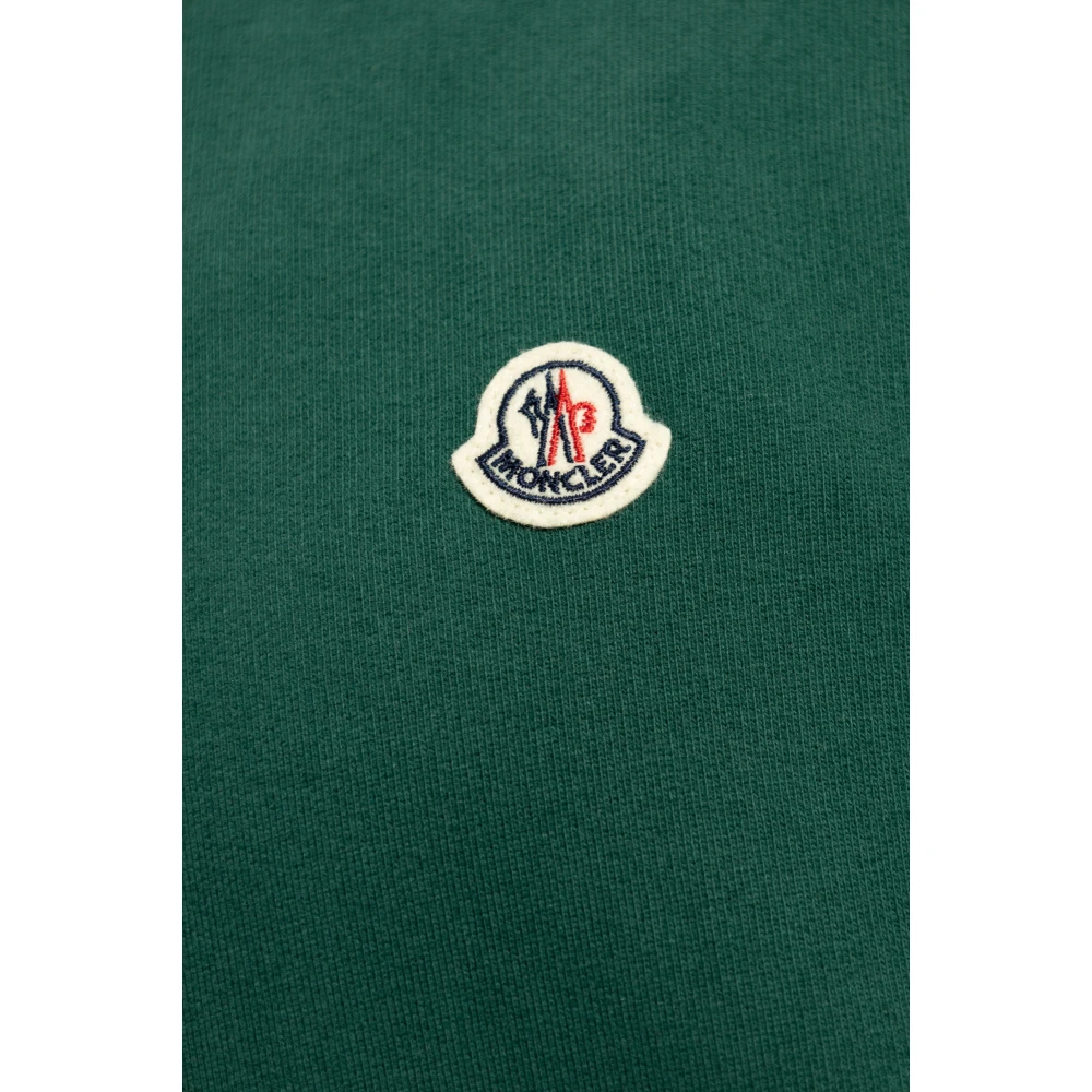 Moncler Sweatshirt met logo Green Heren