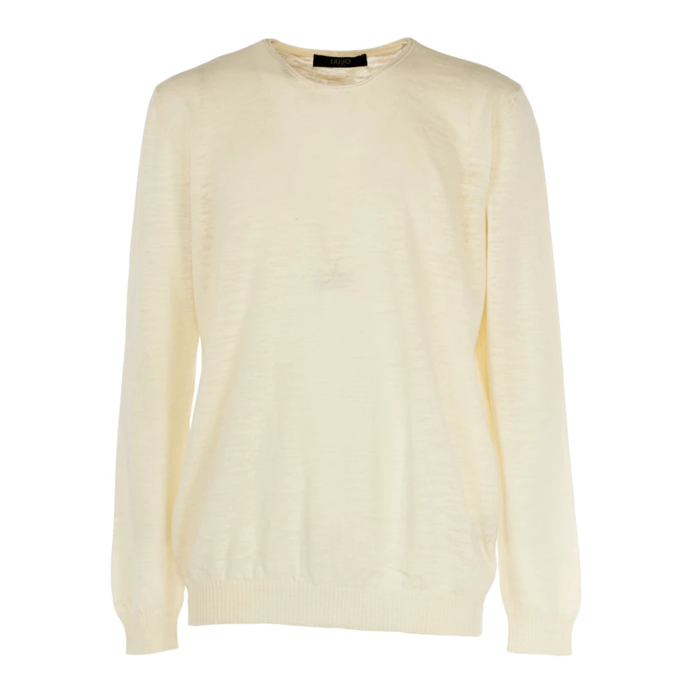 Liu Jo Heren Witte Trui Outlet Prijs White Heren