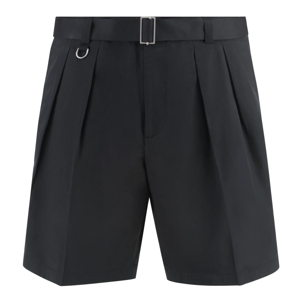 Paolo Pecora Bermuda Shorts met Verstelbare Taille Black Heren