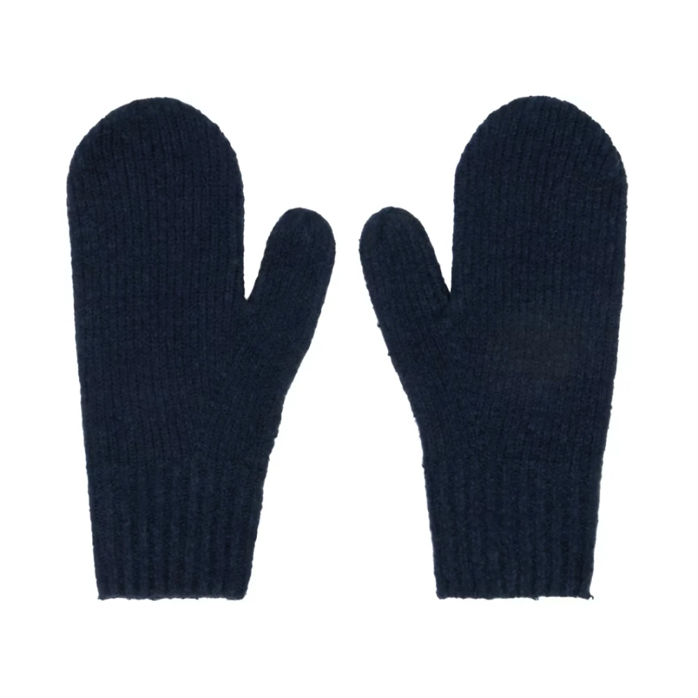 Acne Studios Navy Gebreide Wanten Handschoenen Blue Unisex