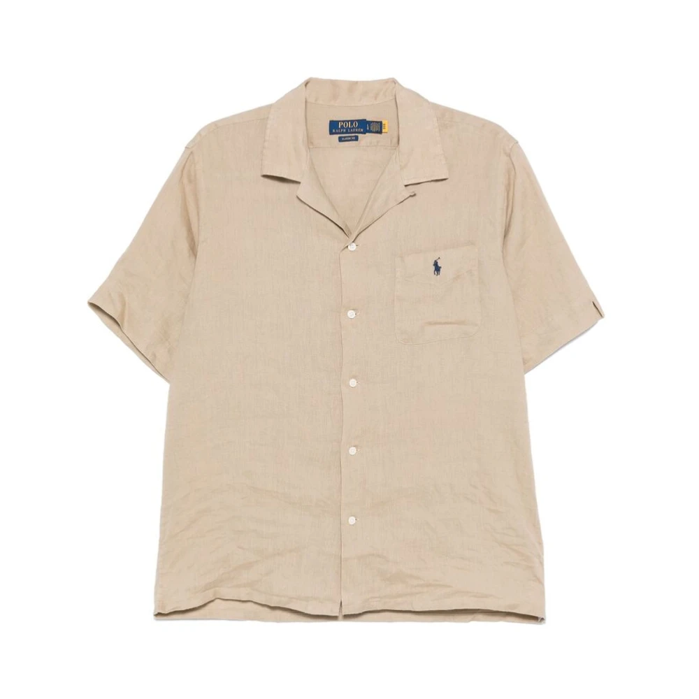 Ralph Lauren Short Sleeve Shirt Beige Heren