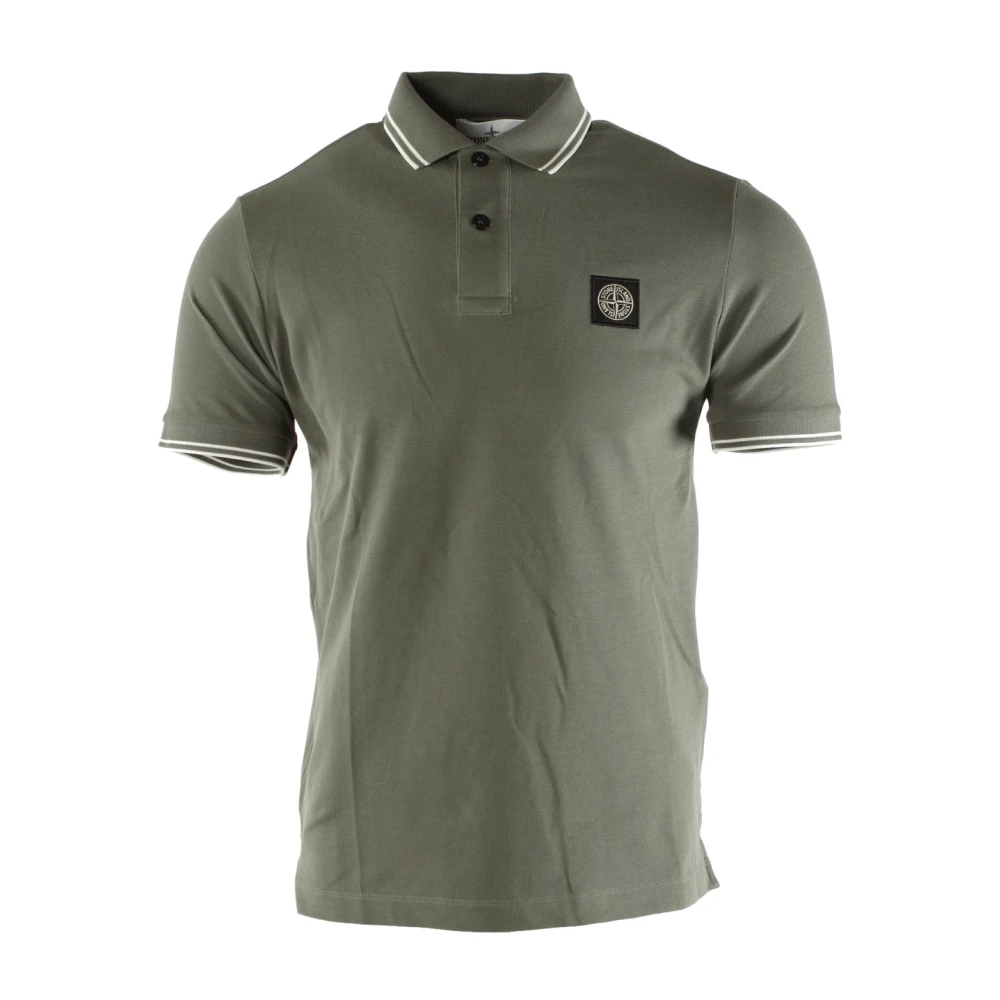 Stone Island Slim Fit Groene Polo Shirt Green Heren