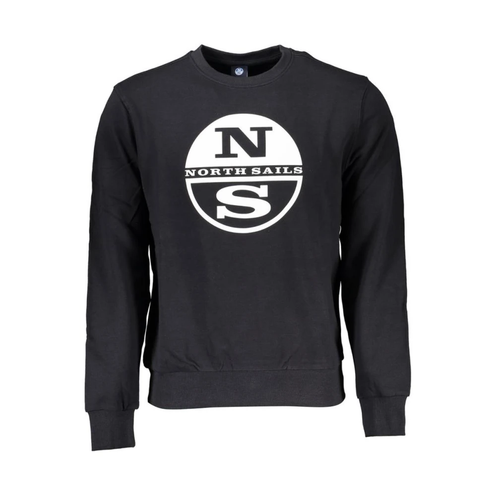 North Sails Crew Neck Sweatshirt - Male - Sweatshirts - Black - Xl - Sweatshirts & Hoodies
