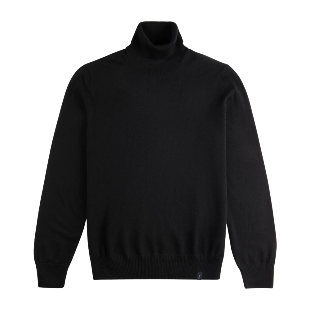 Fay Wollen Dolcevita Trui Black Heren