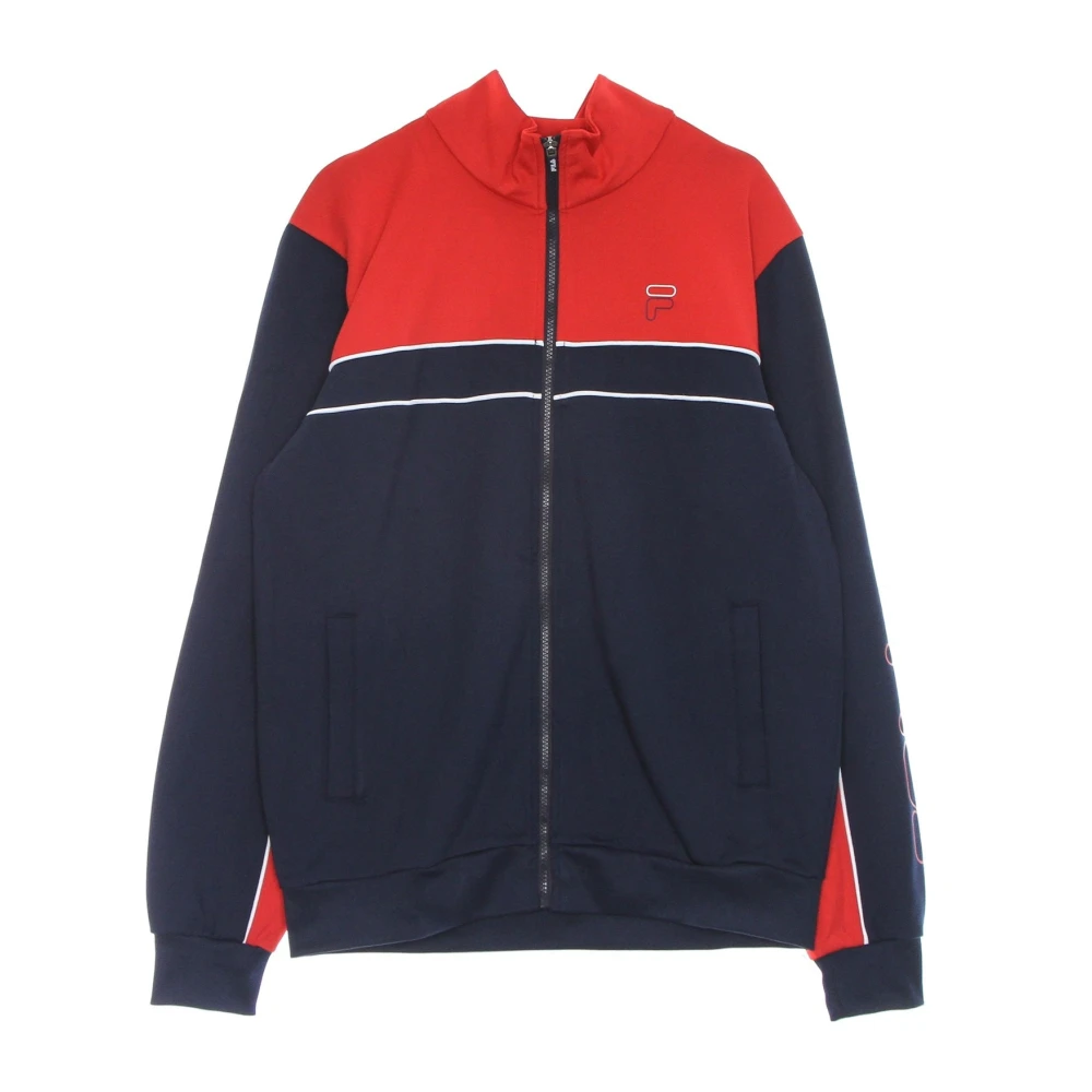 Fila Track Jacket Zwart Rood Stijlvol Comfortabel Black Heren