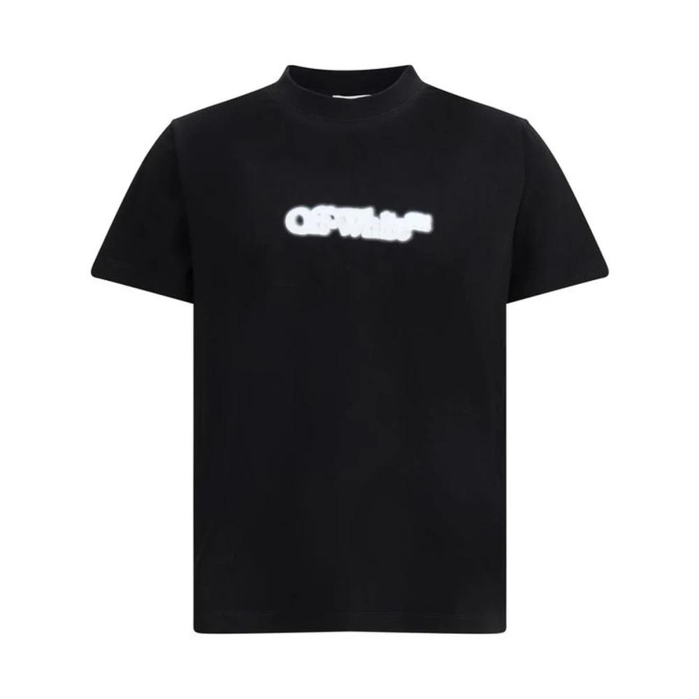 Off White Spray Arrow Grafisch T-shirt Black Heren
