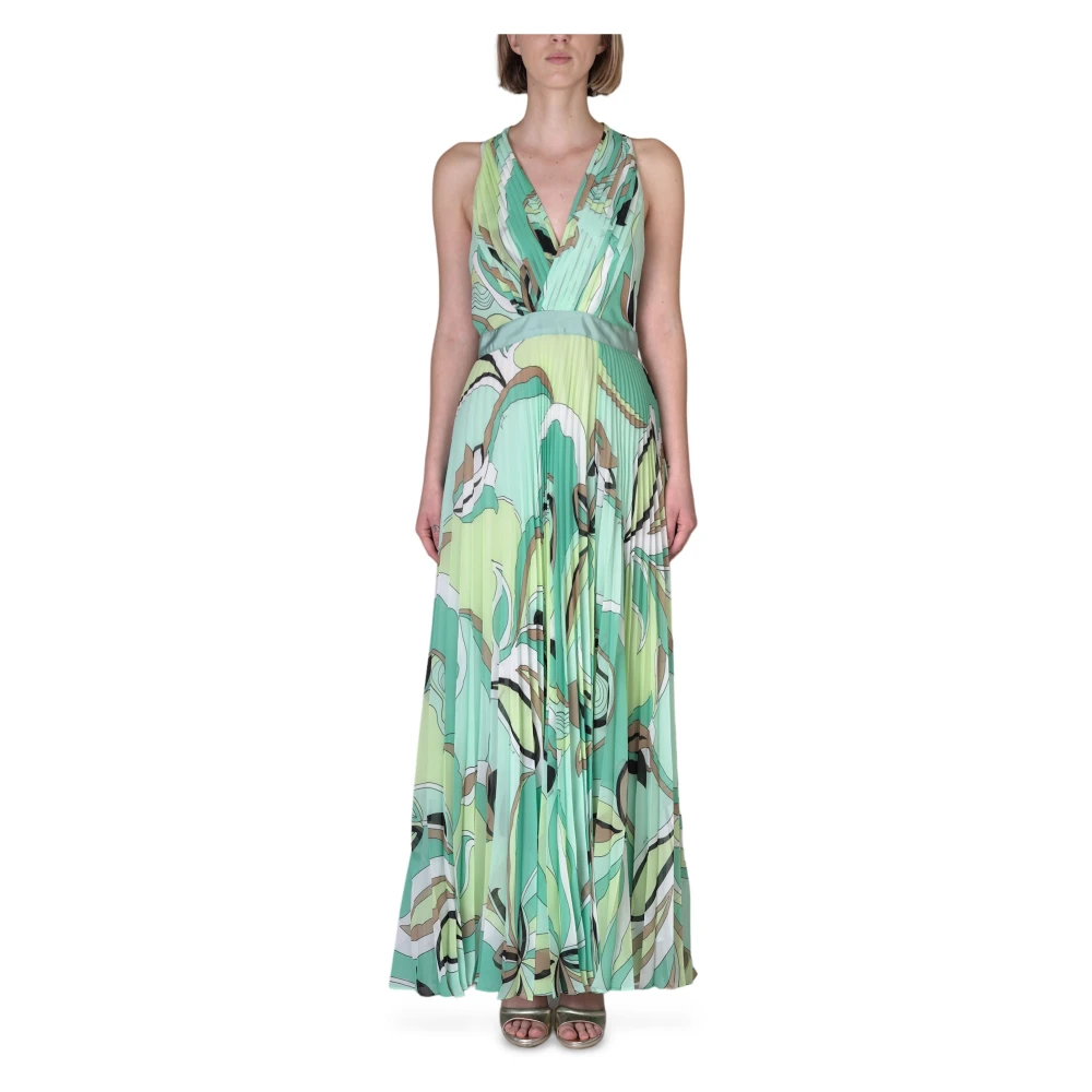 pinko Elegante La Paz jurk in Sc3Multi Multicolor Dames
