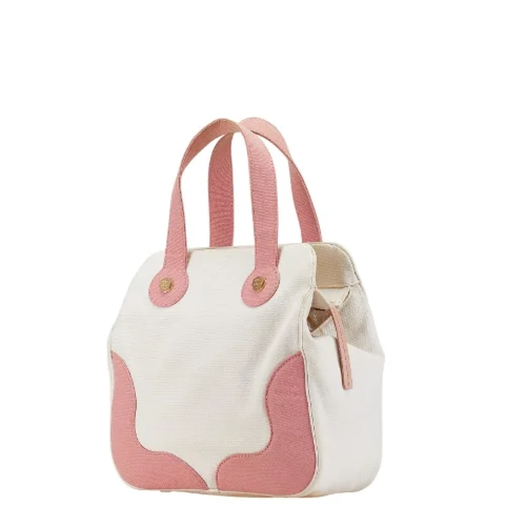 Chanel Vintage Pre-owned Canvas totes White Dames