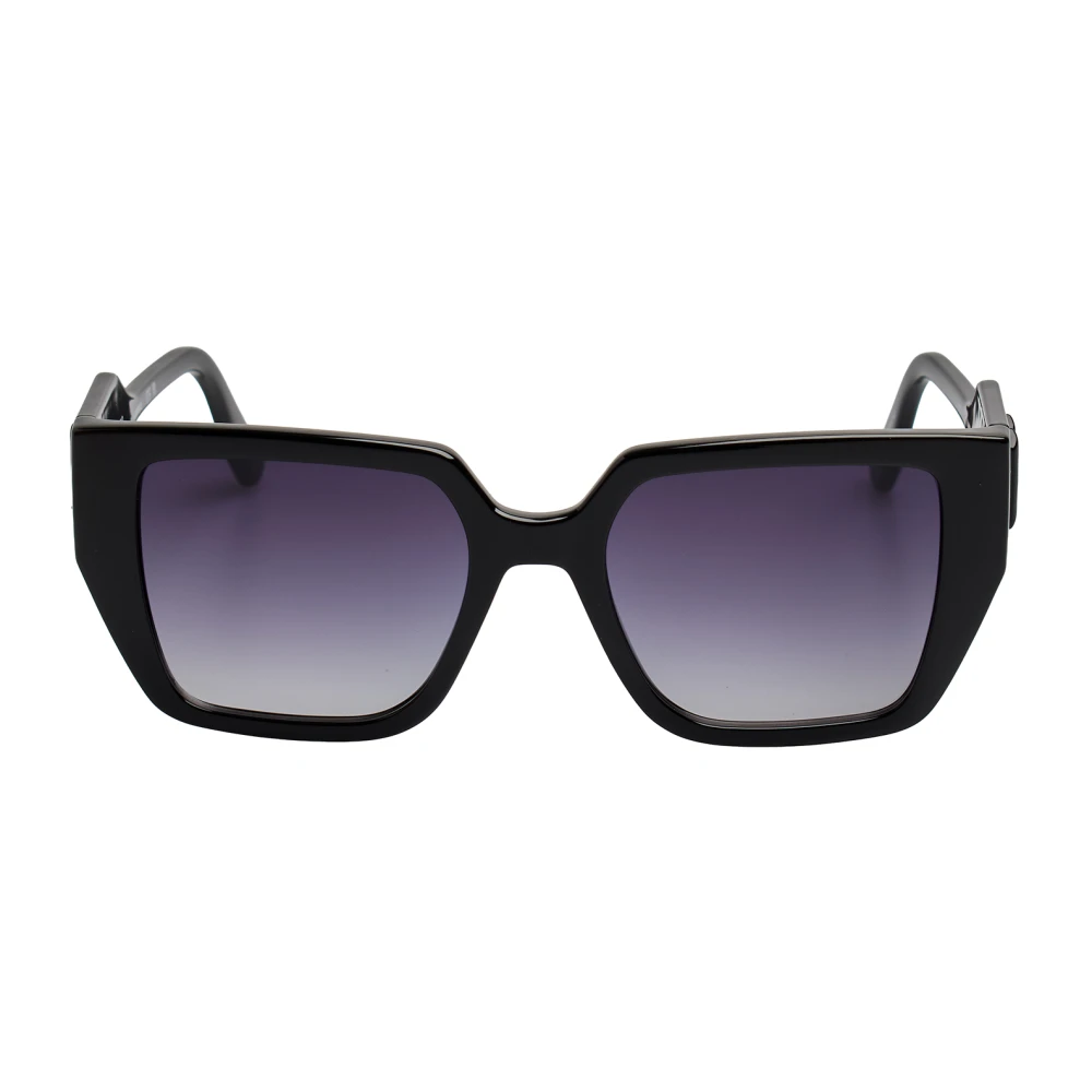 Karl Lagerfeld Black Sunglasses, Female, One Size, Rectangular Sunglasses